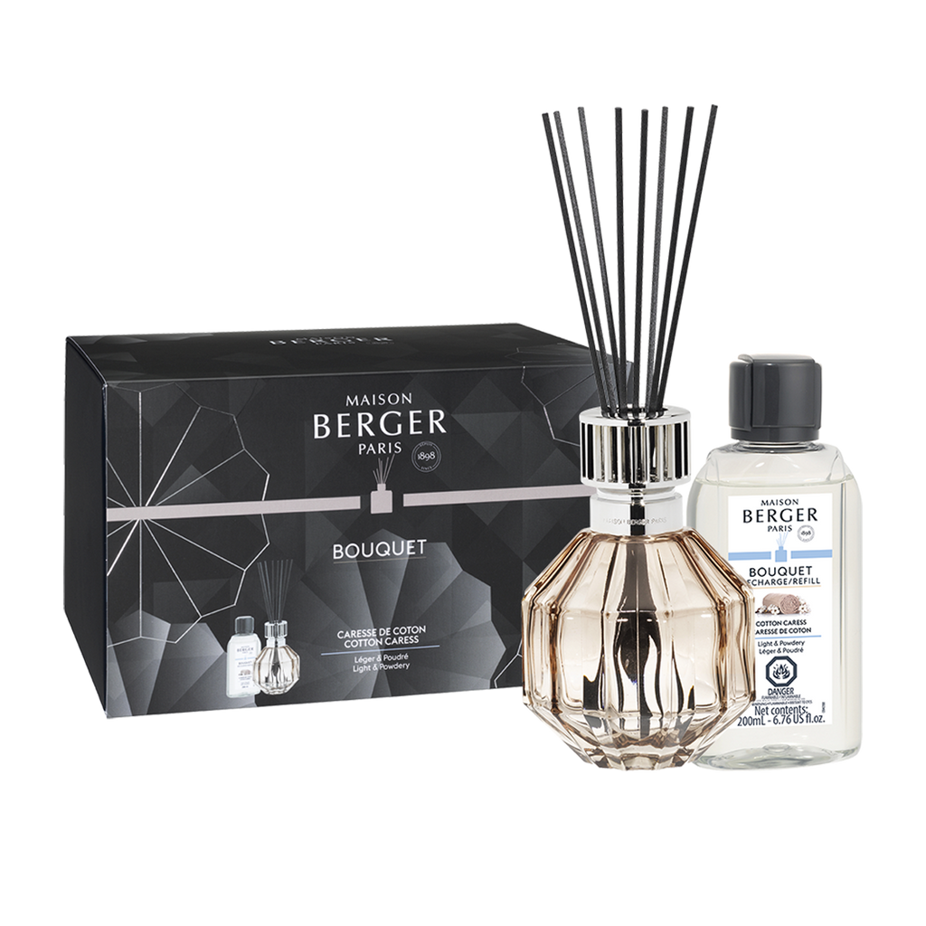 Beige Reed Diffuser Gift Box with Cotton Caress