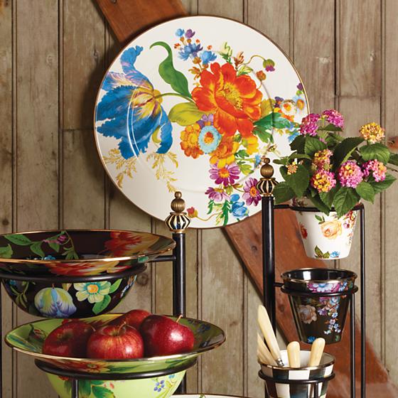 MacKenzie-Childs Flower Market Serving Platter - White