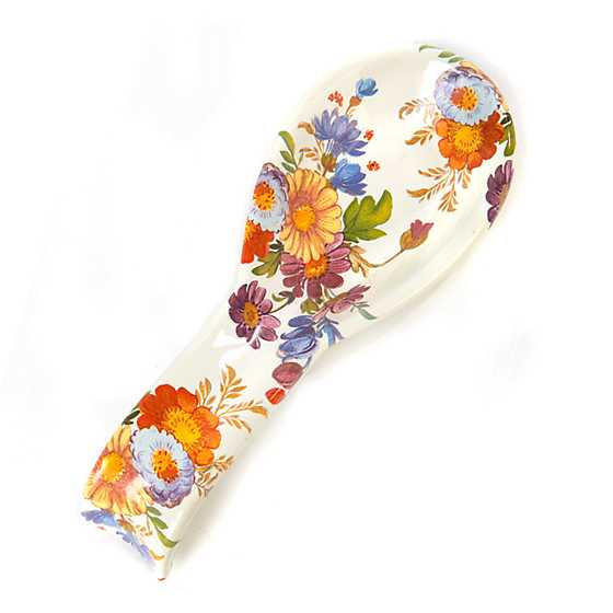 Flower Market Spoon Rest White