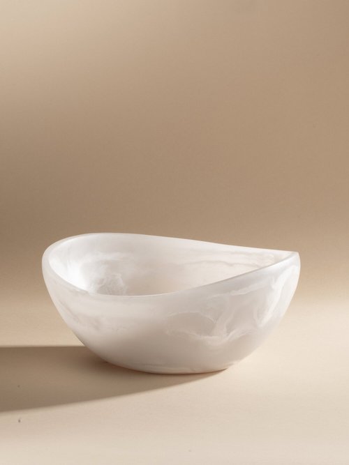 13" Almond Resin Bowl