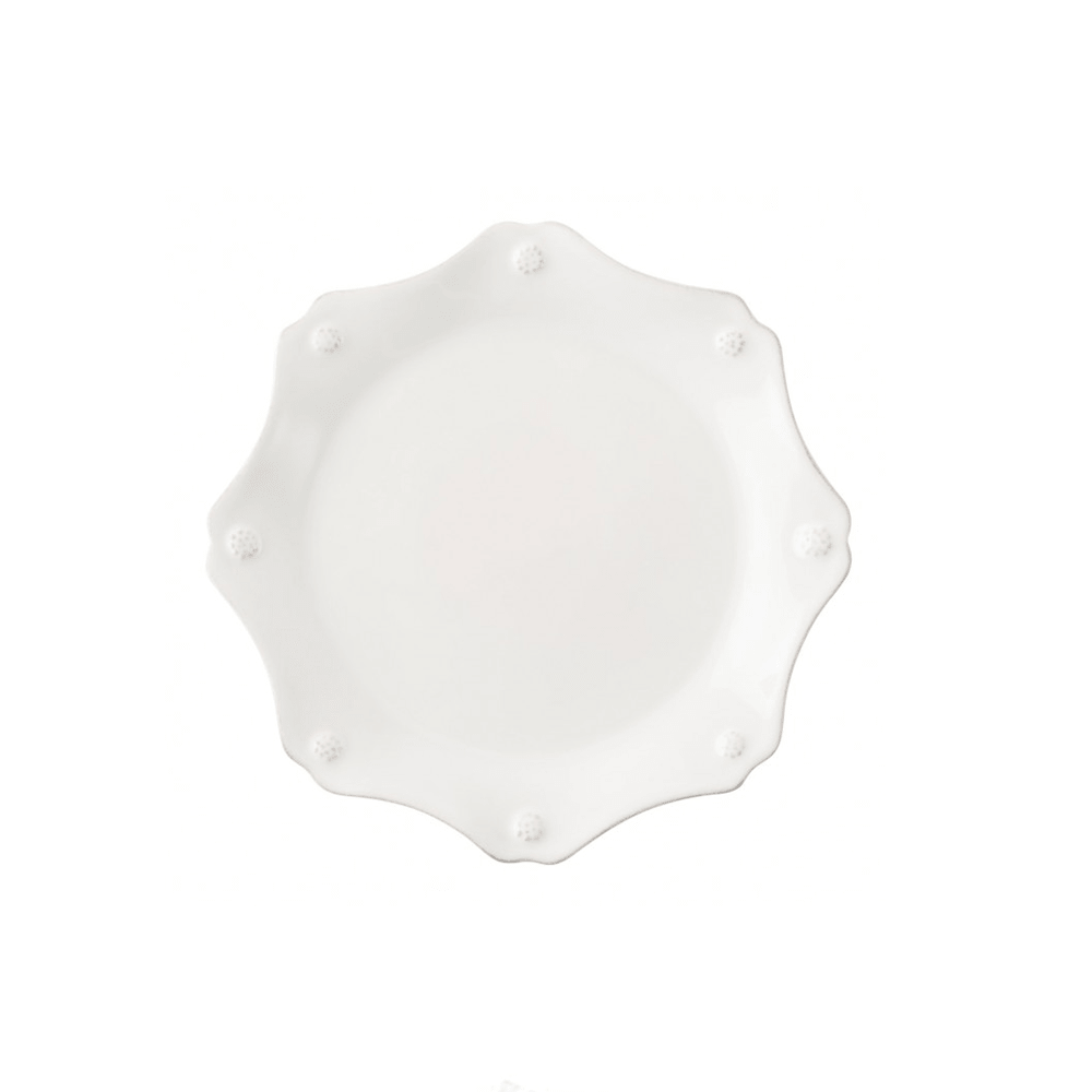Juliska Berry & Thread Whitewash Scalloped Dessert/Salad Plate