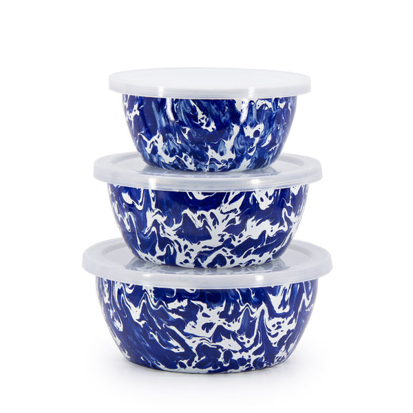 Cobalt Swirl Nesting Bowls