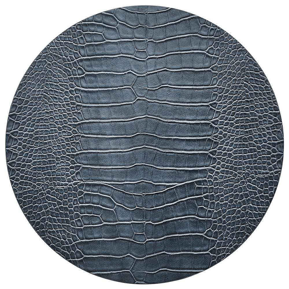 Kim Seybert Croco Placemat in Cadet- Set of 4