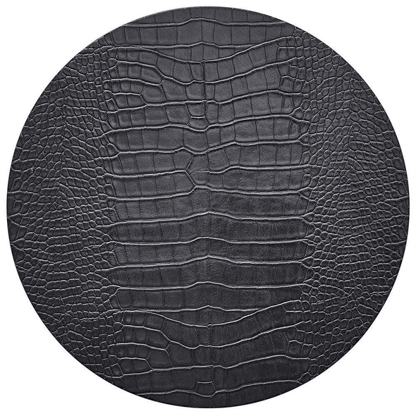 Kim Seybert-Croco Placemat in Charcoal- Set of 4