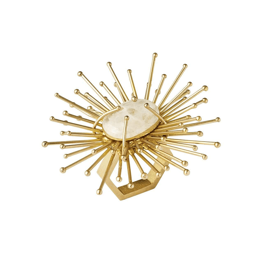 Kim Seybert Flare Napkin Ring In Gold- Set of 4