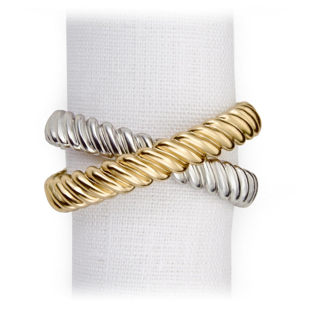 L'Objet Deco Twist Napkin Jewels (Set of 4)