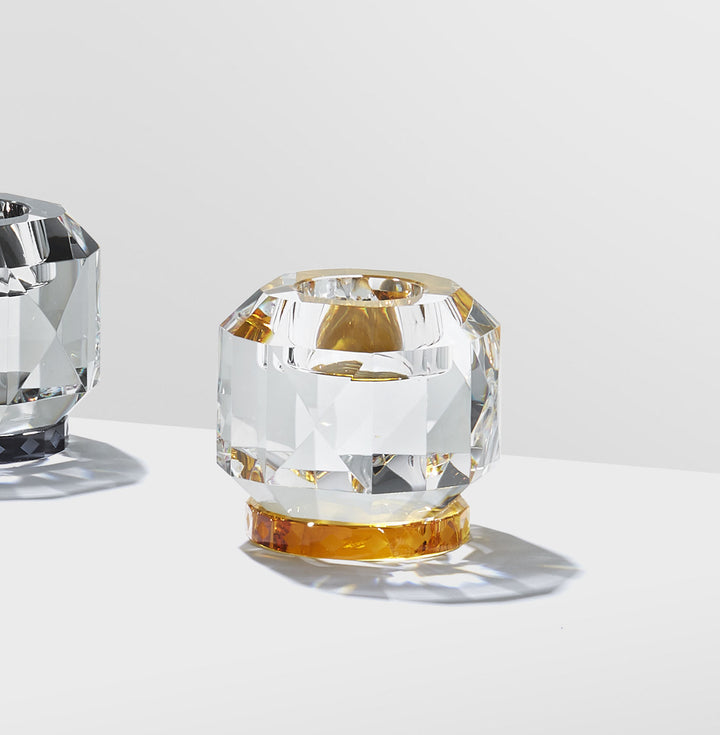 Texas Clear/Amber T-light holder