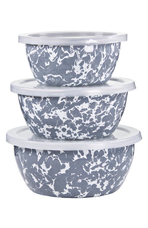 Grey Swirl Nesting Bowls