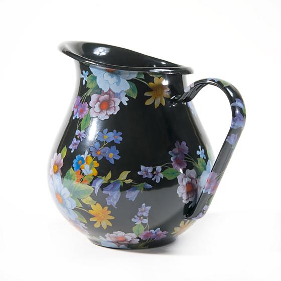 MacKenzie-Childs Flower Market Pitcher - Black