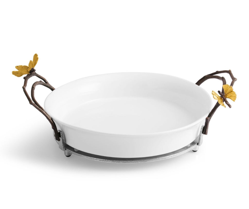Michael Aram Butterfly Ginkgo Pie Dish