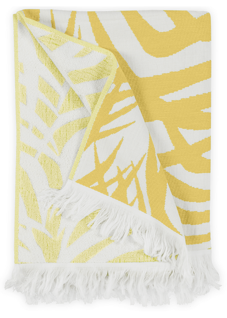 Matouk Zebra Palm Beach Towel Jungle
