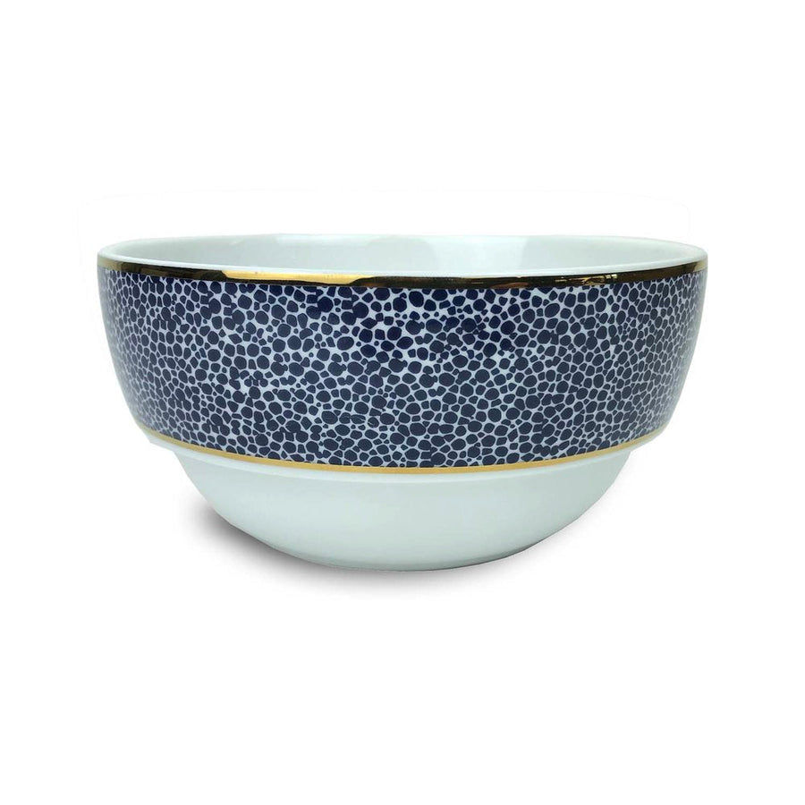 Panthera Indigo Dinner Bowl Lagoon Linens