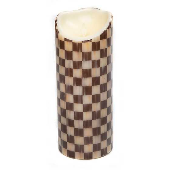 Courtly Check Flicker Pillar Candle