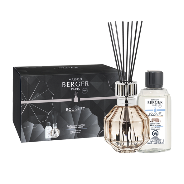 Beige Reed Diffuser Gift Box with Cotton Caress