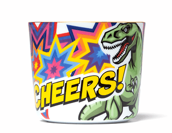 Comic Cups Rumble Rex Champagne Goblet