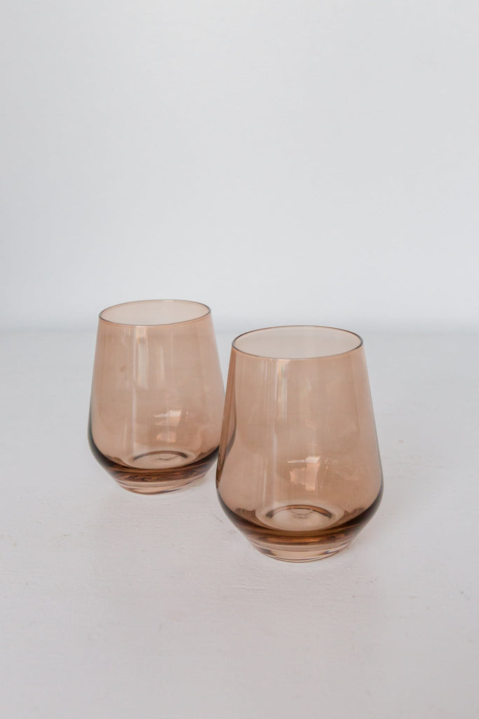 Colored Wine Stemless S6 Amber