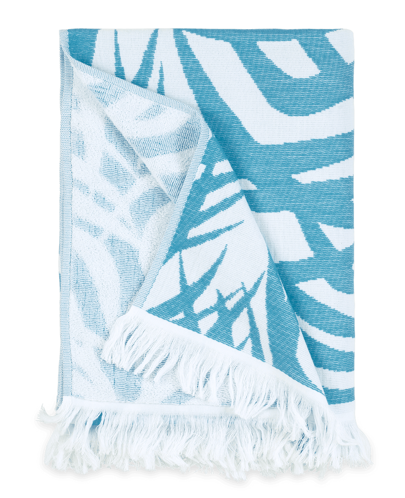 Matouk Zebra Palm Beach Towel Jungle