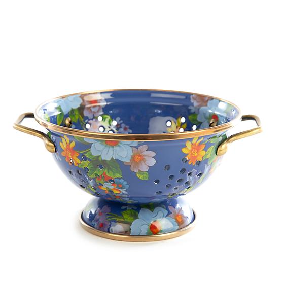 MacKenzie-Childs Flower Market Small Colander - Lapis