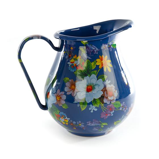 MacKenzie-Childs Flower Market Pitcher - Lapis