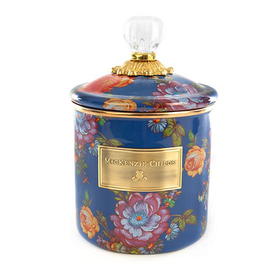 MacKenzie-Childs Flower Market Small Canister - Lapis